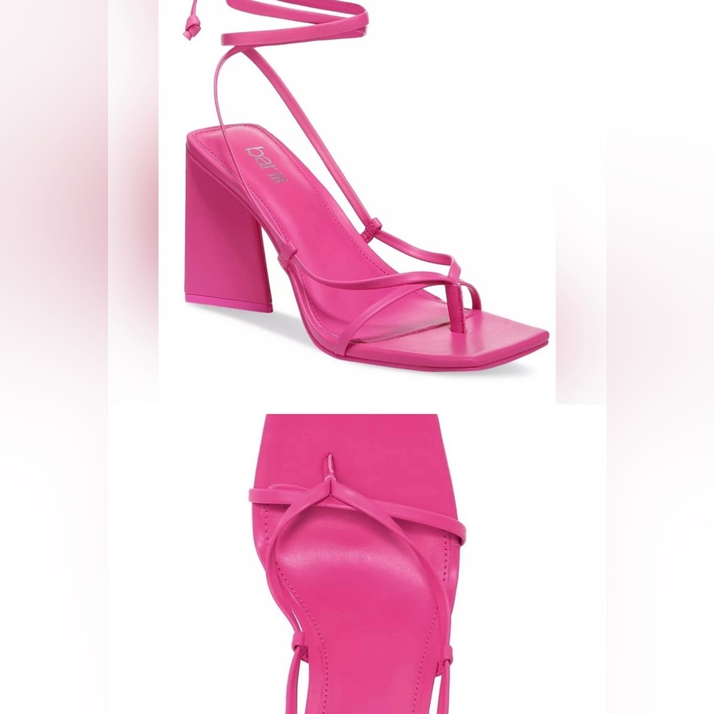 NWT Bar 3 Pink Strappy Sandals